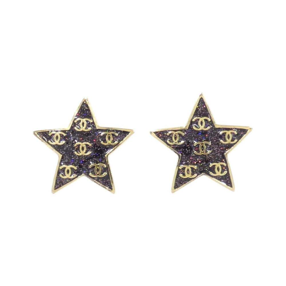 CHANEL Authentic Purple Earrings - Picture 1 of 5